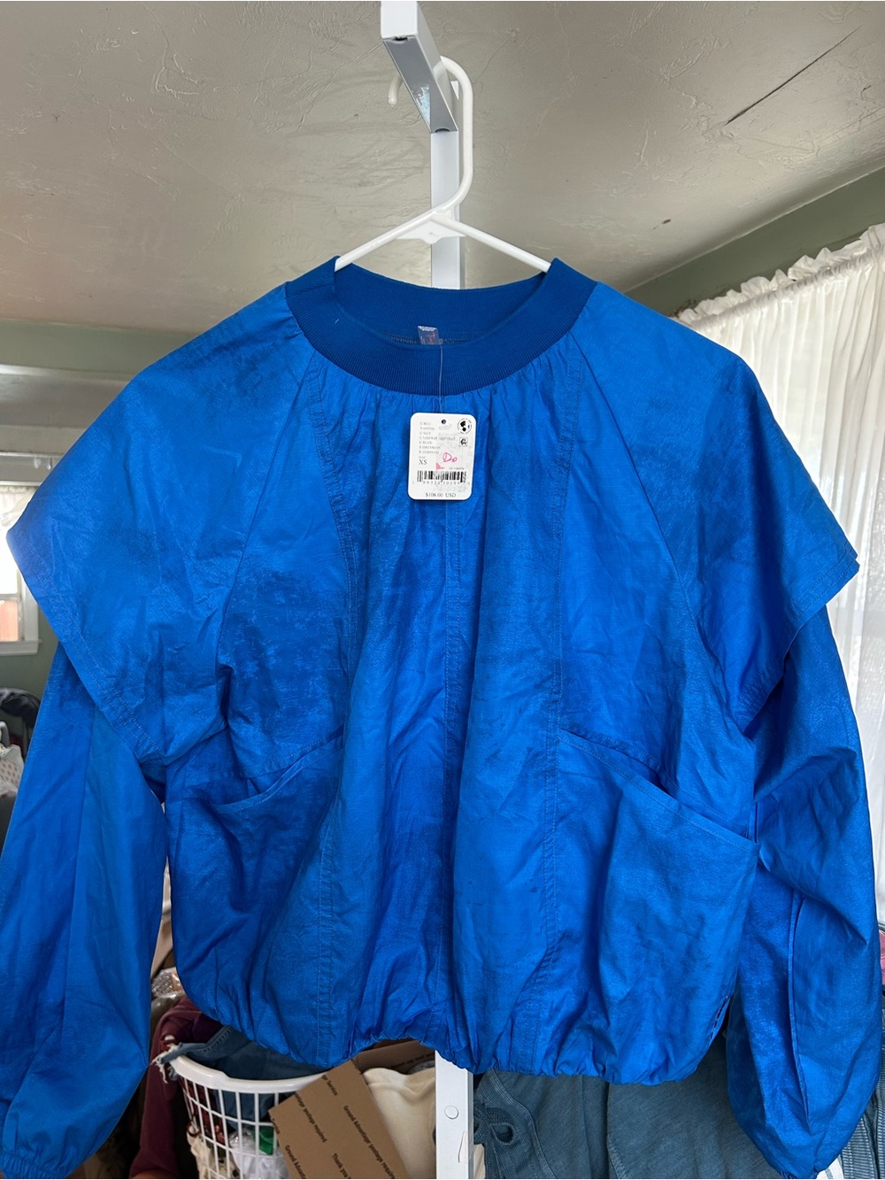 Free People Movement Blaze Drifter Windbreaker
Jacket in Cobalt Blue